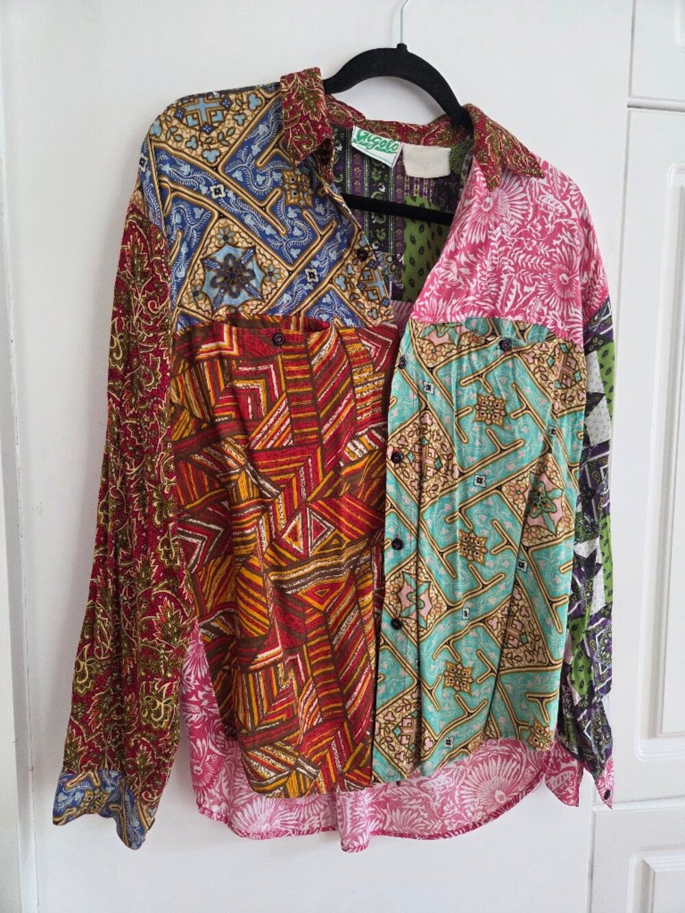 Vintage Ugolo Patchwork Button-Up Shirt
